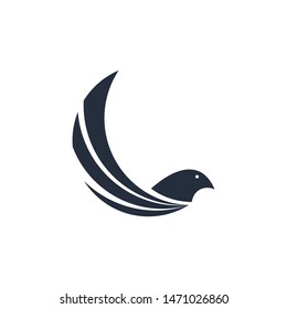 vector image of a bird