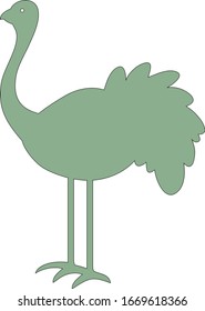 vector image of a bird