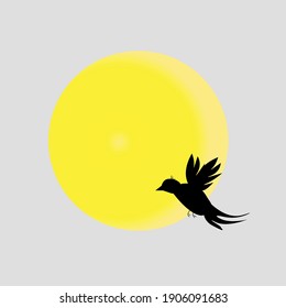 Imagen vectorial de un ave para uso comercial.