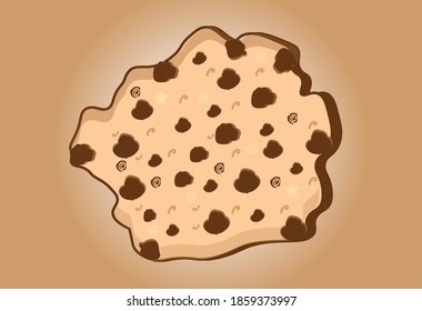 vector image of biscuits, this food is very popular with children as well as adults. This vector can be used for anything and whatever