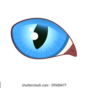 vector image of black cat eyes
