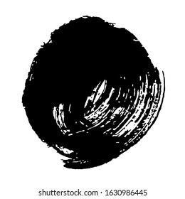 Vector image of black paint spots