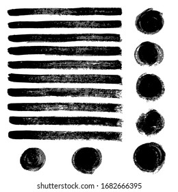 Vector image of black paint spots