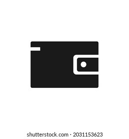 vector image of a black wallet