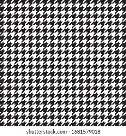 Premium Vector  Houndstooth pixel, black and white fabric seamless  pattern. vector illustration