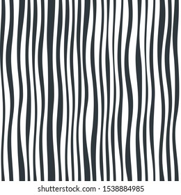 Vector image of black and white  vertical stripes. Seamless background for wallpaper, textile and  design.