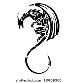 dragon tattoos vector