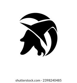 vector image of a black witch icon, this vector is good for logos and icons