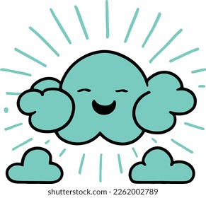 Vector image of block or cloud.