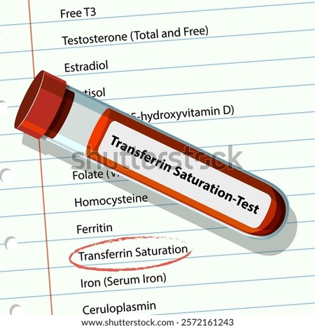 Vector image of a blood test tube