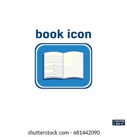 Vector image. Blue book icon