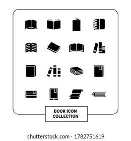 Vector image. Book icon set.