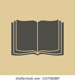 Vector image of a book, scroll and manuscript.