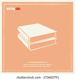 Vector image of books