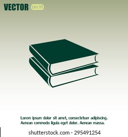 Vector image of books