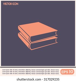 Vector image of books