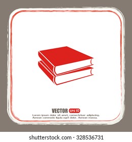 Vector image of books