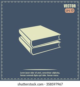 Vector image of books