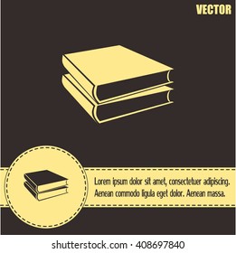 Vector image of books