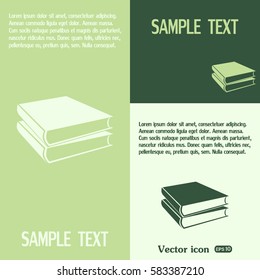 Vector image of books