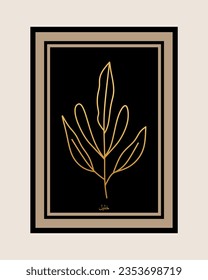 Vector vector image of botanical wall art