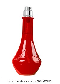 The vector image of a bottle with scented water isolated on a background.