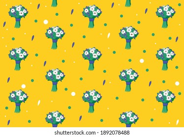 VECTOR IMAGE BOUQUET OF FLOWERS PATTERN