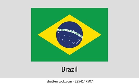 Vector Image Of Brazil Flag