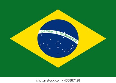 Vector image of  Brazil flag