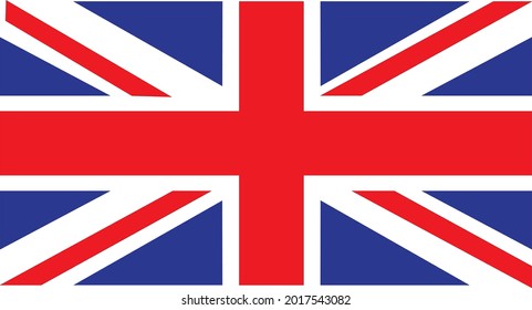 Vector image of the British flag