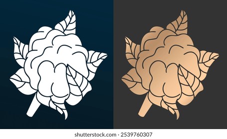 Vector Imagen de verduras de brócoli para cocinar con hermosa textura y color dorado