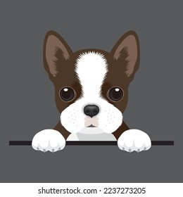 Imagen vectorial de un perro salvaje. Perrito de corte