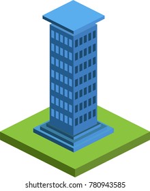vector image buildings and houses, isometrics