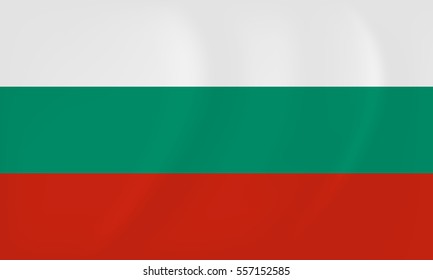 Vector image of the Bulgaria waving flag