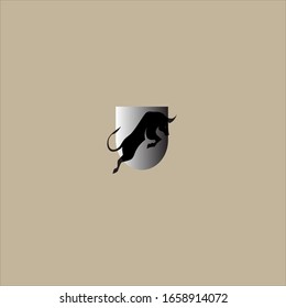 Vector image of an bull design. Logo, Symbol
