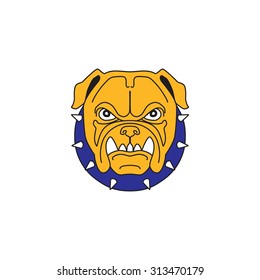 Vector image of an bulldog