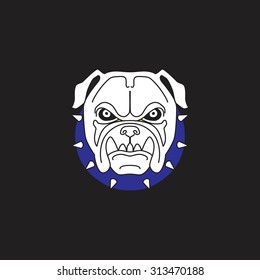 Vector image of an bulldog