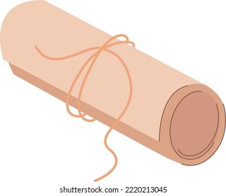 Vector image of a bundle of paper for packaging shopping or gift 