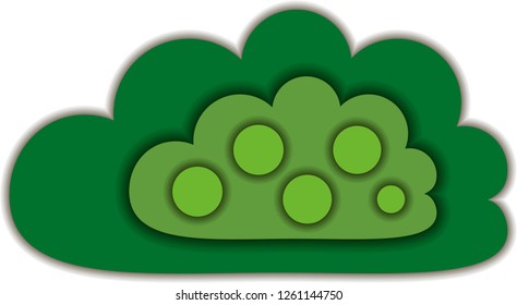 
Vector image of a bush. Can be used to illustrate any topic of nature or a healthy lifestyle.