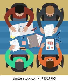 Vector image of business meeting