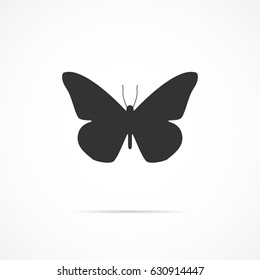 Vector image of butterfly icon.