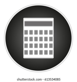 vector image button with the calculator