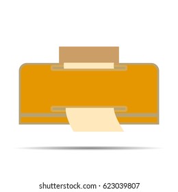 vector image button with Printers