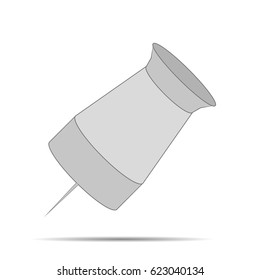 vector image button with sign clip