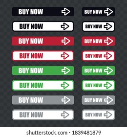 Vector image. Buttons to buy product.