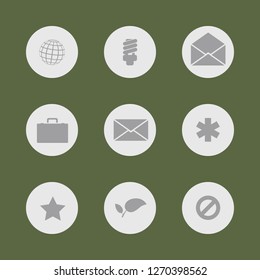 Vector image. Buttons icon set.
