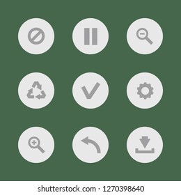 Vector image. Buttons icon set.