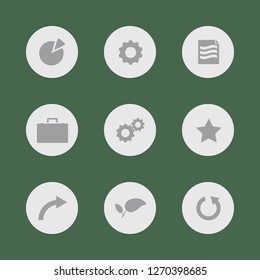 Vector image. Buttons icon set.