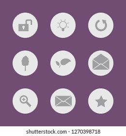 Vector image. Buttons icon set.