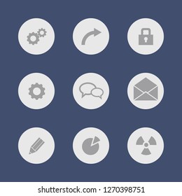 Vector image. Buttons icon set.